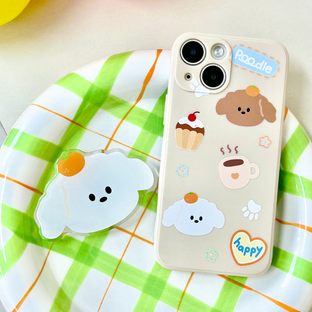 Tangerine puppy Mobile Phone Case Smart Tok Set