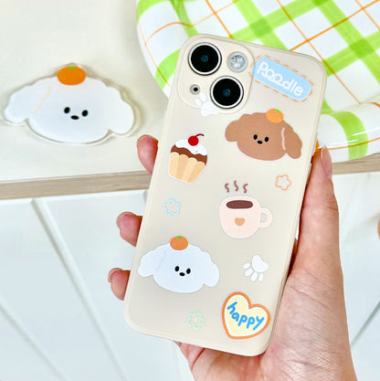 Tangerine puppy Mobile Phone Case Smart Tok Set