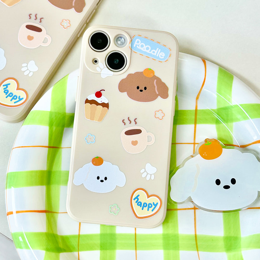 Tangerine puppy Mobile Phone Case Smart Tok Set