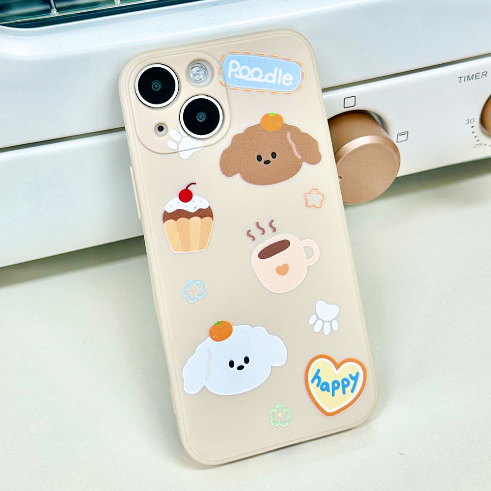 Tangerine puppy Mobile Phone Case Smart Tok Set