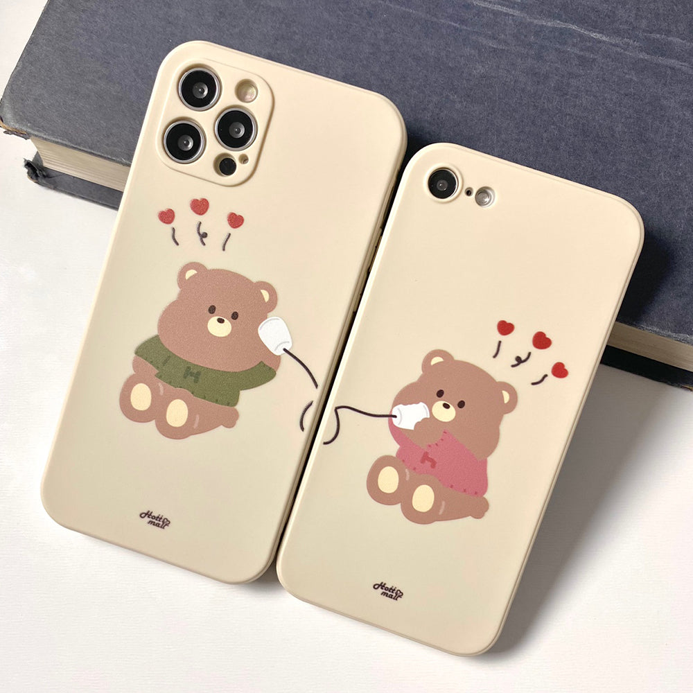 Hello Pumi Bear Mobile Couple Phone Case