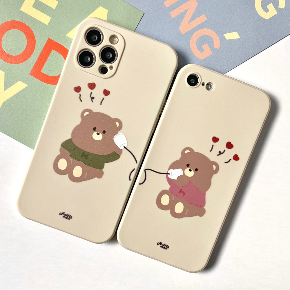 Hello Pumi Bear Mobile Couple Phone Case