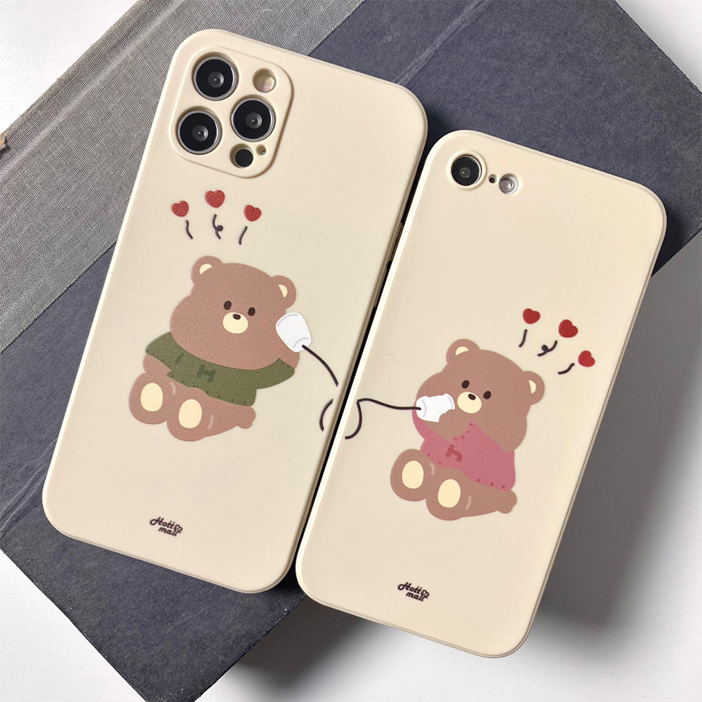 Hello Pumi Bear Mobile Couple Phone Case