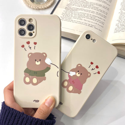 Hello Pumi Bear Mobile Couple Phone Case