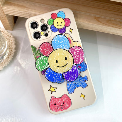 Rainbow Sketch Mobile Phone Case Smart Tok Set