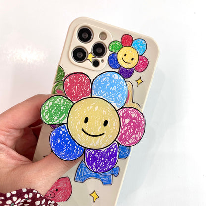 Rainbow Sketch Mobile Phone Case Smart Tok Set