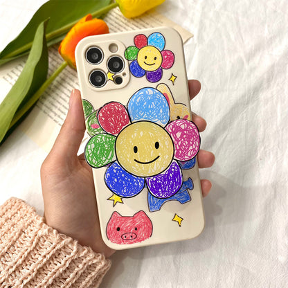 Rainbow Sketch Mobile Phone Case Smart Tok Set