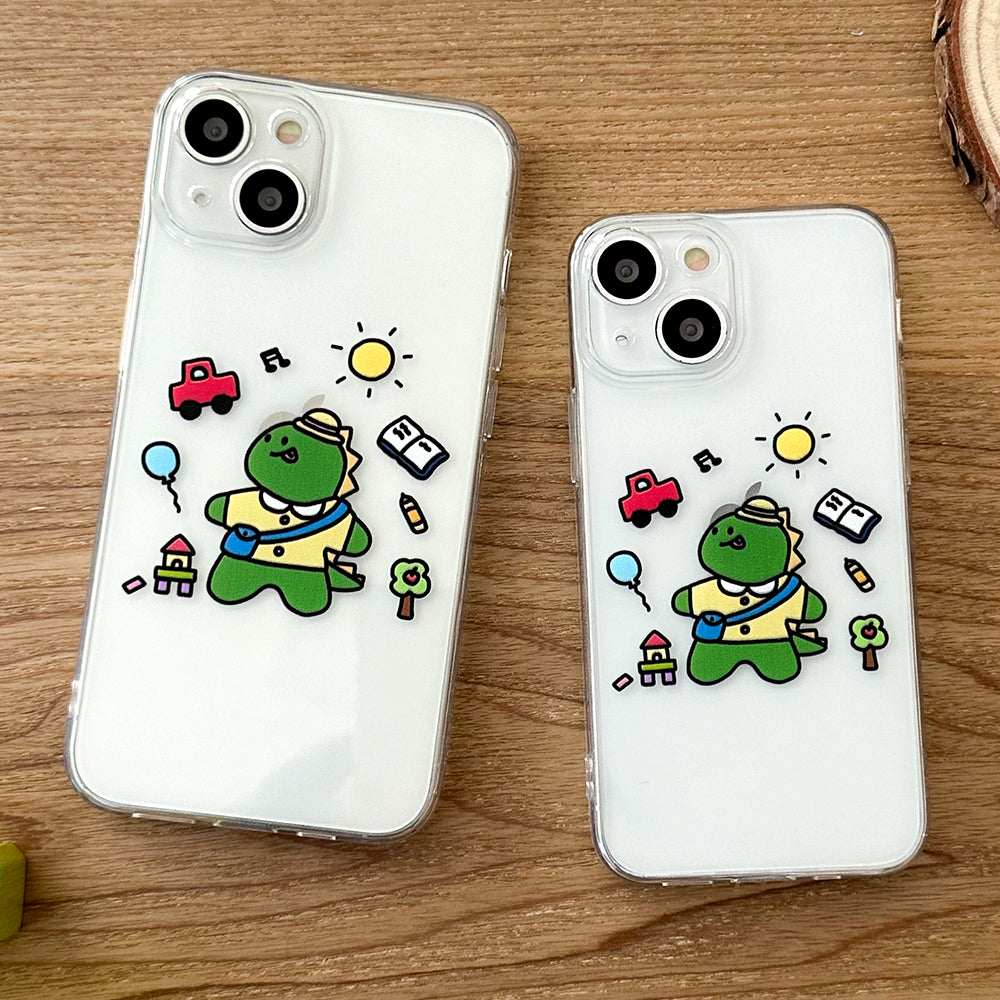 Happy dino Mobile Phone Case