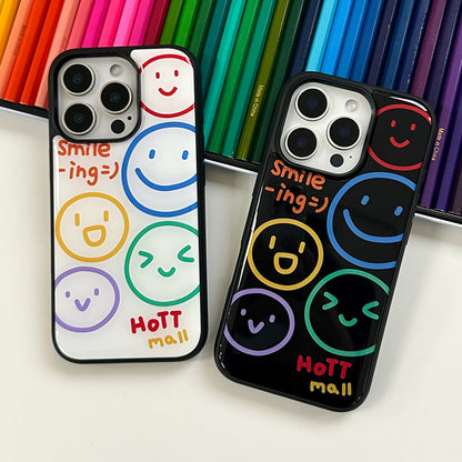 Beige Smiling Bumper Phone Case