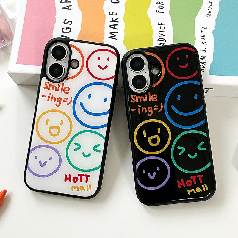 Beige Smiling Bumper Phone Case