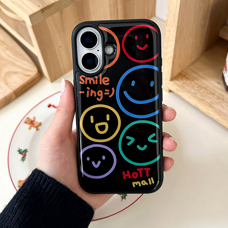 Beige Smiling Bumper Phone Case