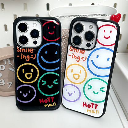 Beige Smiling Bumper Phone Case