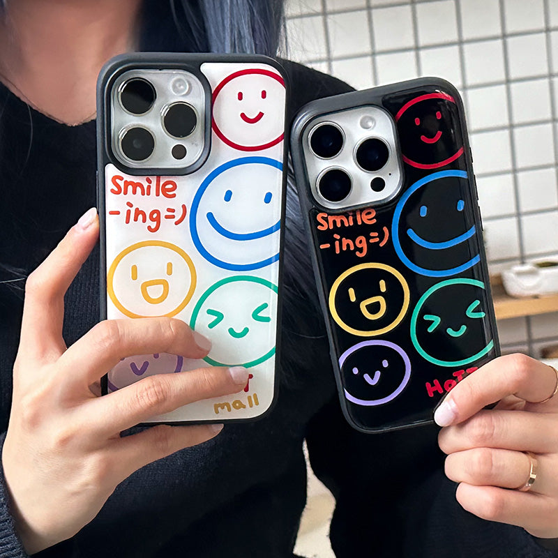 Beige Smiling Bumper Phone Case